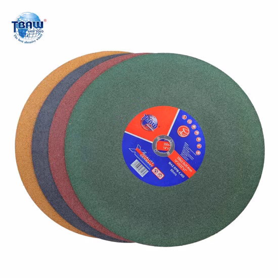 14 pouces 350mm 355mm Résine Bond Métal Acier Simple Net Abrasif Disque De Coupe Disque De Coupe