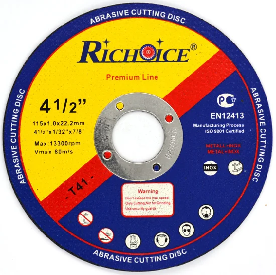 Richoice 115/125/150/180/230mm métal/acier/pierre pour meuleuse d'angle meulage coupe disque roues disque de coupe abrasif