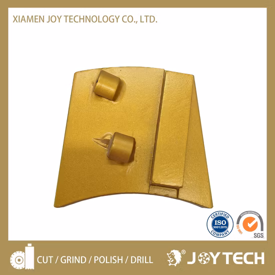 Joy Tech Outil de coupe au diamant Meule pour sol en béton Outils abrasifs Système de changement rapide Segment à double barre Outil de coupe au diamant (JOY-TPF-B2)